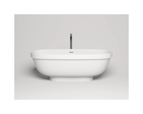 Ванна из литьевого мрамора Salini S-Stone Greca 103121M 180x80 см, отдельностоящая, белый матовый