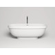Ванна из литьевого мрамора Salini S-Stone Greca 103121M 180x80 см, отдельностоящая, белый матовый