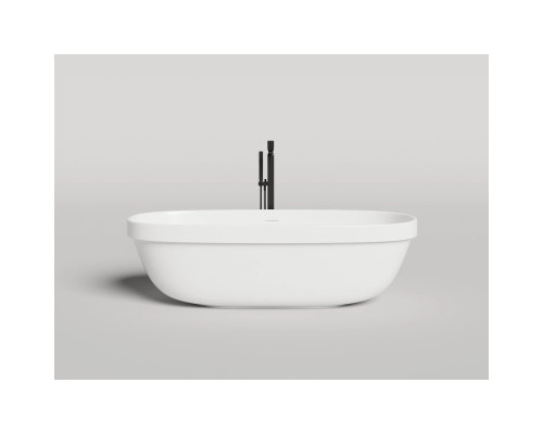 Ванна из литьевого мрамора Salini S-Stone Greca In 104821M 180x80 см, отдельностоящая, белый матовый