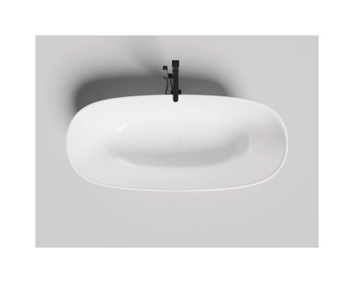 Ванна из литьевого мрамора Salini S-Stone Greca In 104821M 180x80 см, отдельностоящая, белый матовый