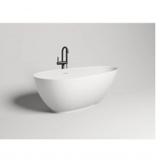 Ванна из литьевого мрамора Salini S-Sense Paola Classic 101511G 160x77 см, отдельностоящая, белый глянец
