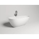 Ванна из литьевого мрамора Salini S-Sense Paola Classic 101511G 160x77 см, отдельностоящая, белый глянец