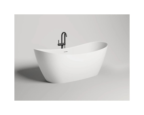 Ванна из литьевого мрамора Salini S-Stone Noemi 101722M 170,5x75,5 см, отдельностоящая, белый матовый