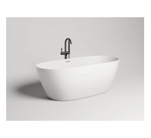Ванна из литьевого мрамора Salini S-Stone Sofia 102521M 164,5x75,5 см, отдельностоящая, белый матовый