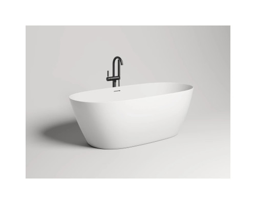 Ванна из литьевого мрамора Salini S-Stone Sofia 102521M 164,5x75,5 см, отдельностоящая, белый матовый