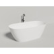 Ванна из литьевого мрамора Salini S-Stone Sofia 102529M 185x90 см, отдельностоящая, белый матовый