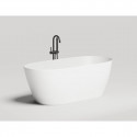 Ванна из литьевого мрамора Salini S-Sense Sofia Light 103611G 164x76 см, отдельностоящая, белый глянец
