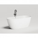 Ванна из литьевого мрамора Salini S-Sense Sofia Light 103711G 164,5x75,5 см, отдельностоящая, белый глянец