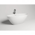 Ванна из литьевого мрамора Salini S-Sense Diva 102211G 178x85,5 см, отдельностоящая, белый глянец