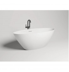 Ванна из литьевого мрамора Salini S-Sense Diva 102211G 178x85,5 см, отдельностоящая, белый глянец