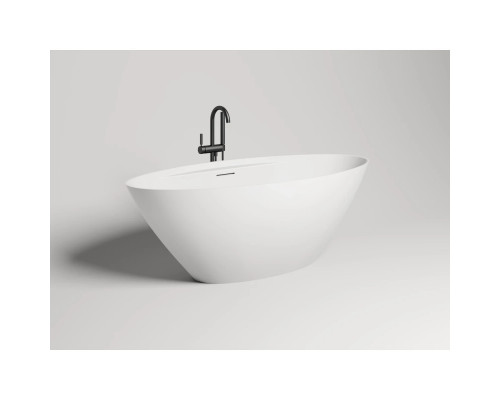 Ванна из литьевого мрамора Salini S-Sense Diva 102211G 178x85,5 см, отдельностоящая, белый глянец