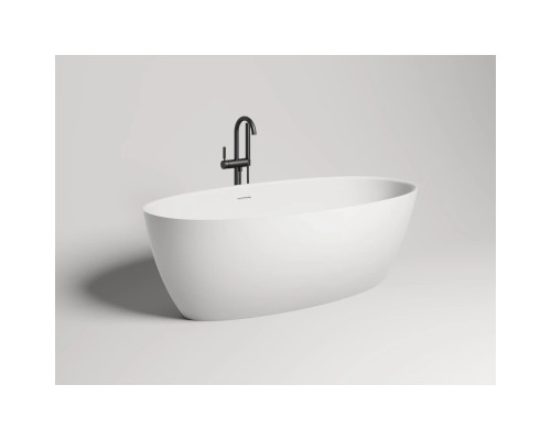 Ванна из литьевого мрамора Salini S-Stone Alda 101923M 160x80 см, отдельностоящая, белый матовый