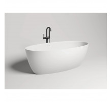 Ванна из литьевого мрамора Salini S-Sense Alda 101914G 160x70 см, отдельностоящая, белый глянец