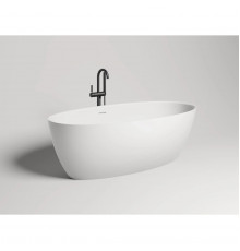 Ванна из литьевого мрамора Salini S-Sense Alda 101914G 160x70 см, отдельностоящая, белый глянец