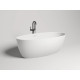 Ванна из литьевого мрамора Salini S-Stone Alda 101922M 170x81 см, отдельностоящая, белый матовый
