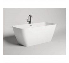 Ванна из литьевого мрамора Salini S-Stone Agatha 100221M 179x82 см, отдельностоящая, белый матовый