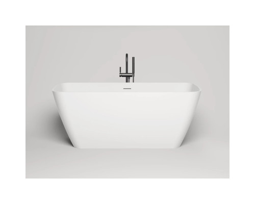 Ванна из литьевого мрамора Salini S-Stone Agatha 100221M 179x82 см, отдельностоящая, белый матовый