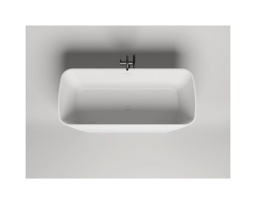 Ванна из литьевого мрамора Salini S-Stone Agatha 100221M 179x82 см, отдельностоящая, белый матовый