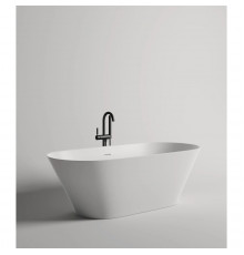 Ванна из литьевого мрамора Salini S-Sense Mona 102911G 180,7x81,5 см, отдельностоящая, белый глянец