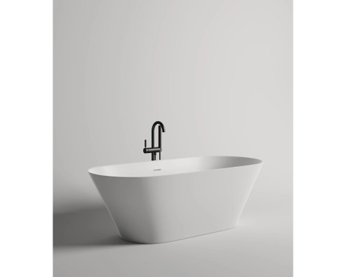 Ванна из литьевого мрамора Salini S-Sense Mona 102911G 180,7x81,5 см, отдельностоящая, белый глянец