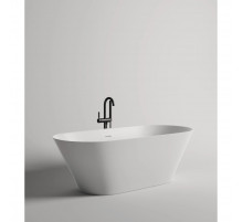 Ванна из литьевого мрамора Salini S-Stone Mona 102921M 180,7x81,5 см, отдельностоящая, белый матовый