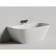 Ванна из литьевого мрамора Salini S-Sense Sofia Wall 102517G 160x80 см, белый глянец