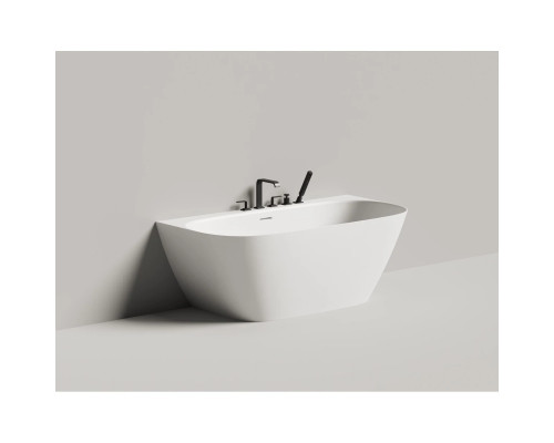 Ванна из литьевого мрамора Salini S-Stone Sofia Wall 102527M 160x80 см, белый матовый