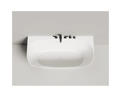 Ванна из литьевого мрамора Salini S-Stone Sofia Wall 102527M 160x80 см, белый матовый