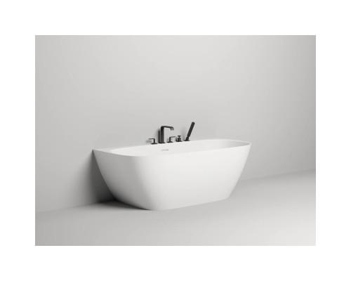 Ванна из литьевого мрамора Salini S-Sense Sofia Wall 102513G 180x85 см, белый глянец