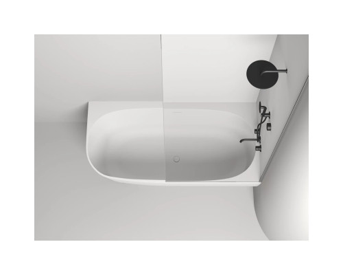 Ванна из литьевого мрамора Salini S-Sense Sofia Corner 102514G 170x85 см R, белый глянец