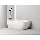 Купить Ванна из литьевого мрамора 170x85 см Salini S-Sense Sofia Corner L 102515G в магазине сантехники Santeh-Crystal.ru