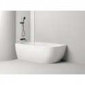 Ванна из литьевого мрамора Salini S-Stone Sofia Corner 102525M 170x85 см L, белый матовый