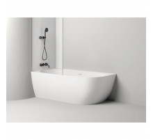 Ванна из литьевого мрамора Salini S-Stone Sofia Corner 102525M 170x85 см L, белый матовый