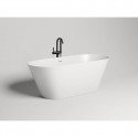 Ванна из литьевого мрамора Salini S-Sense Mona 102912G 170x72 см, отдельностоящая, белый глянец