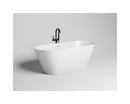 Ванна из литьевого мрамора Salini S-Stone Mona 102922M 170x72 см, отдельностоящая, белый матовый