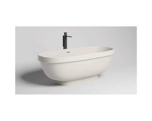 Ванна из литьевого мрамора Salini S-Stone Greca 103121MF 180x80 см, отдельностоящая, покраска по RAL матовый полностью