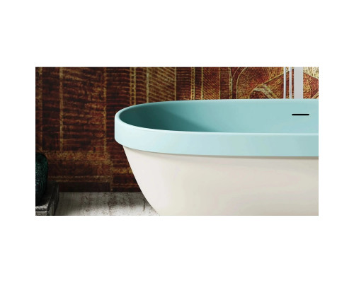 Ванна из литьевого мрамора Salini S-Stone Greca In 104821MF 180x80 см, отдельностоящая, покраска по RAL матовый полностью