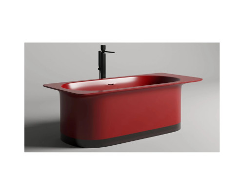 Ванна из литьевого мрамора Salini S-Stone Ninfea 102721MF 180x82 см, отдельностоящая, покраска по RAL матовый полностью