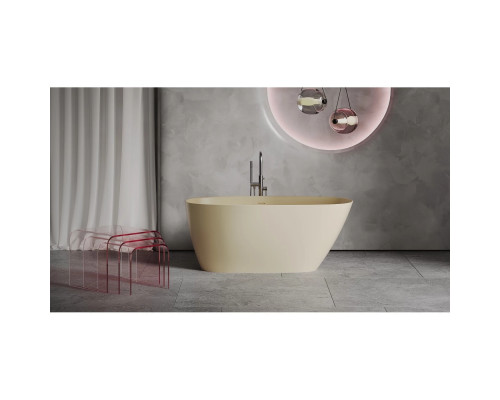Ванна из литьевого мрамора Salini S-Stone Sofia 102521MF 164,5x75,5 см, отдельностоящая, покраска по RAL матовый полностью