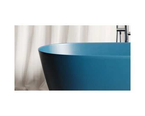 Ванна из литьевого мрамора Salini S-Sense Sofia Light 103611GF 164x76 см, отдельностоящая, покраска по RAL глянец полностью