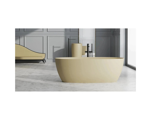 Ванна из литьевого мрамора Salini S-Stone Alda 101924MF 160x70 см, отдельностоящая, покраска по RAL матовый полностью