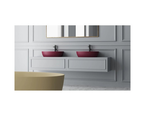 Ванна из литьевого мрамора Salini S-Stone Alda 101924MF 160x70 см, отдельностоящая, покраска по RAL матовый полностью