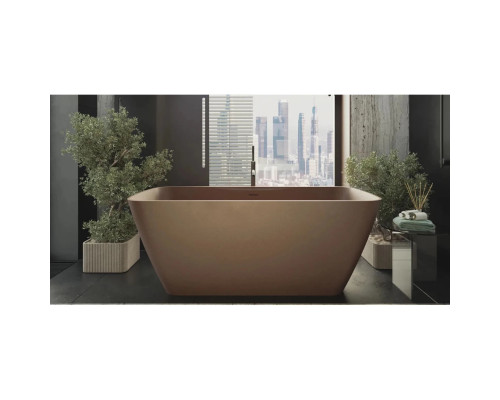 Ванна из литьевого мрамора Salini S-Stone Agatha 100221MF 179x82 см, отдельностоящая, покраска по RAL матовый полностью