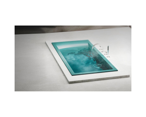 Ванна из литьевого мрамора Salini S-Sense Cascata Kit 104313GF 169,8x75 см, покраска по RAL глянец полностью