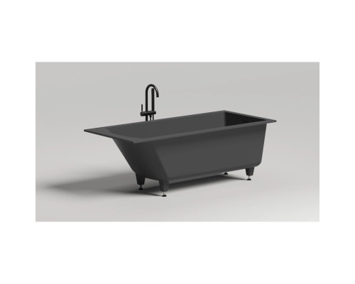 Ванна из литьевого мрамора Salini S-Sense Cascata Kit 104313MF 169,8x75 см, покраска по RAL матовый полностью