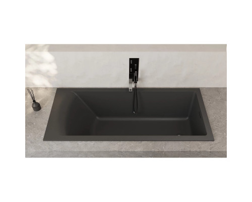 Ванна из литьевого мрамора Salini S-Sense Cascata Kit 104313MF 169,8x75 см, покраска по RAL матовый полностью