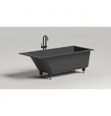 Ванна из литьевого мрамора 169,8x75 см Salini S-Stone Cascata Kit, покраска по RAL полностью 104323MRF