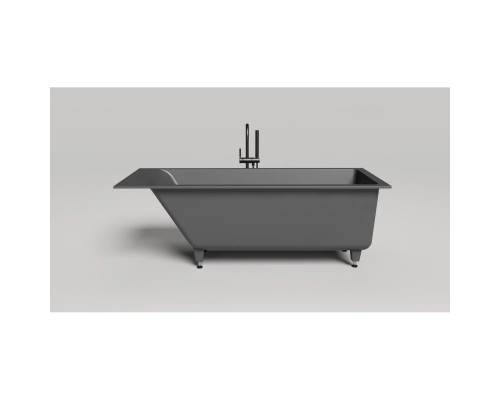 Ванна из литьевого мрамора Salini S-Stone Cascata Kit 104323MF 169,8x75 см, покраска по RAL матовый полностью