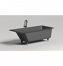 Ванна из литьевого мрамора 180x80 см Salini S-Sense Cascata, покраска по RAL полностью 104213GRF