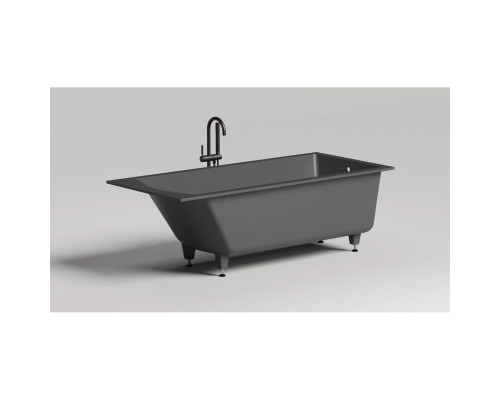 Ванна из литьевого мрамора Salini S-Stone Cascata 104223MF 180x80 см, покраска по RAL матовый полностью
